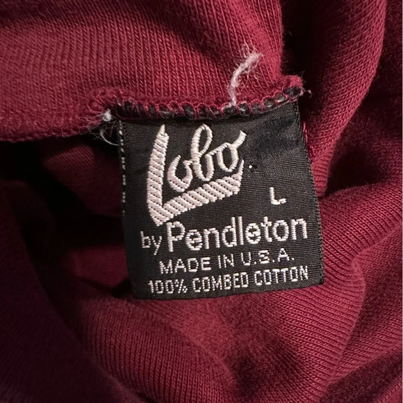 Lobo by “Pendleton “Burgundy Turtleneck - Maroon Long Sleeve Top Size: L (i9 - Picture 5 of 11